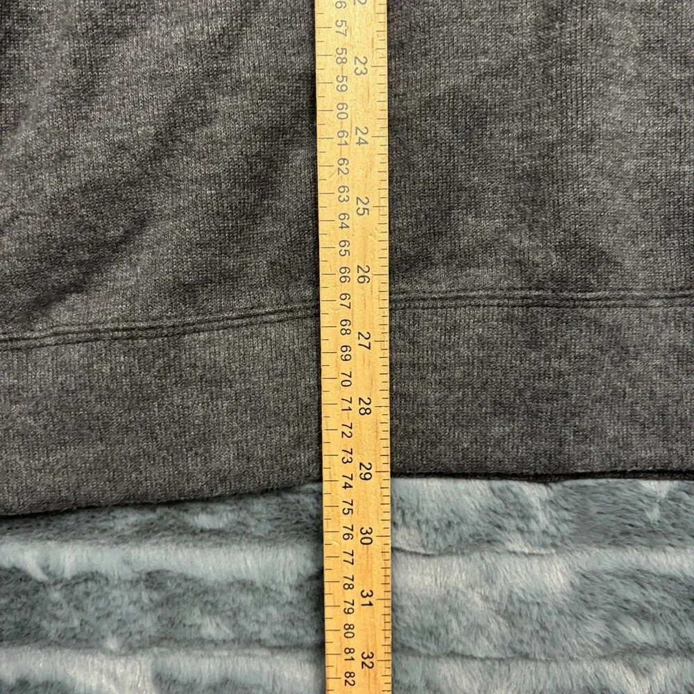 Lands End Mens Ribbed Quarter Zip Pullover Dark Charcoal XXL 2XL New With Tags